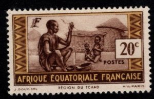 French Equatorial Africa Scott 40 MH* expect similar centering