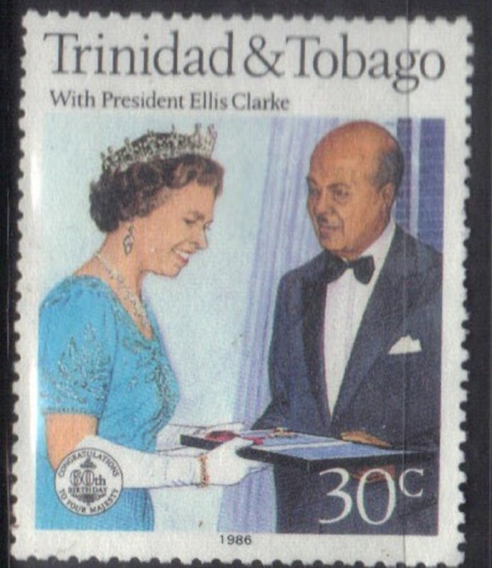 TRINIDAD & TOBAGO SC# 445 **USED** 30c  1986    SEE SCAN