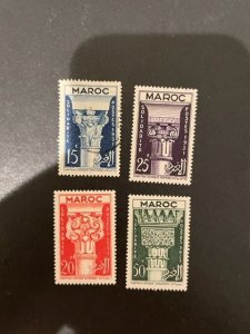 French Morocco sc 280-283 u+MH comp set