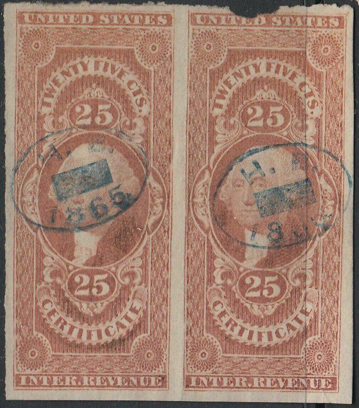 U.S. R44a Used FVF PAIR (121720) 