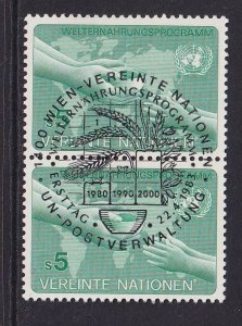 United Nations  Vienna  #33 cancelled 1983 world food program 5s pair