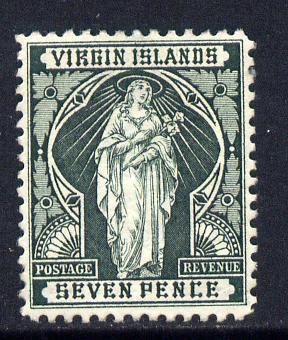 British Virgin Islands 1899 Virgin Crown CA 7d deep green...