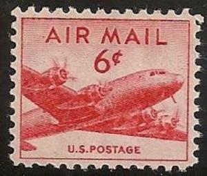 US C39 Airmail DC-4 Skymaster 6c single MNH 1949