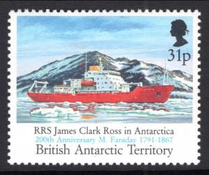 British Antarctic Territory 186 Ship MNH VF