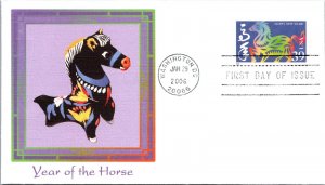 FDC 2006 SC #3997 Year Of The Horse - Washington DC - Single - J1031