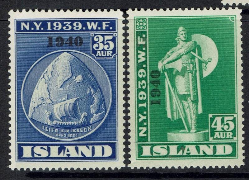 Iceland SC# 233 - 234 - Mint Light Hinged - 030517