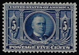 Scott #326 - $150.00 – F/VF-OG-NH – Deep rich color. Immaculate NH example.