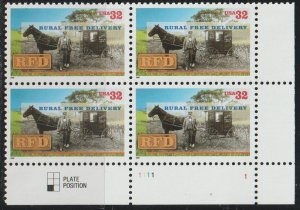 US SC 3090 Mint Never Hinged.  Plate Block of 4