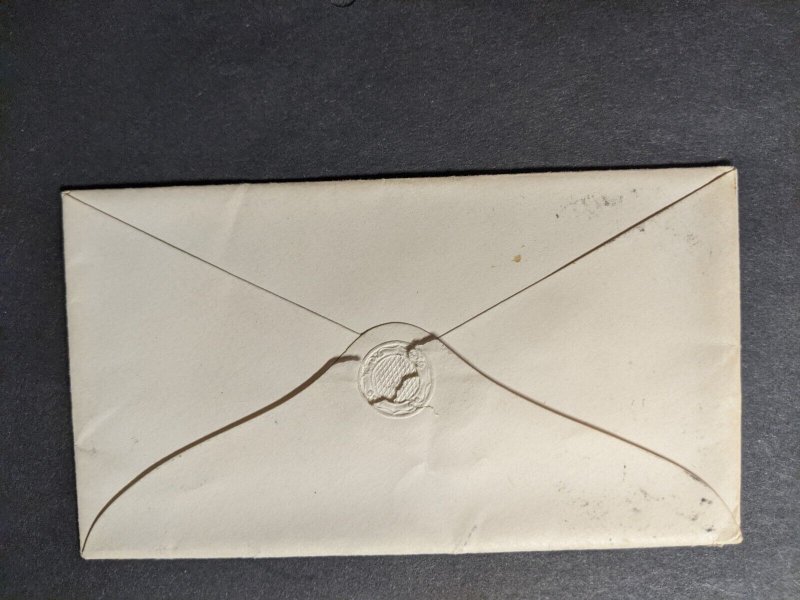 1859 GEORGETOWN, WASHINGTON, DC to CAMBRIDGE, MASS #25 or #26 Postal Cover 