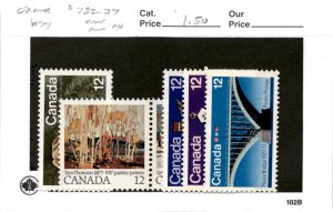 Canada, Postage Stamp, #732-737 Mint NH, 1977 (AI)