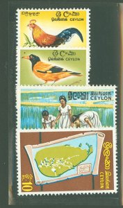 Ceylon #377/379B Unused