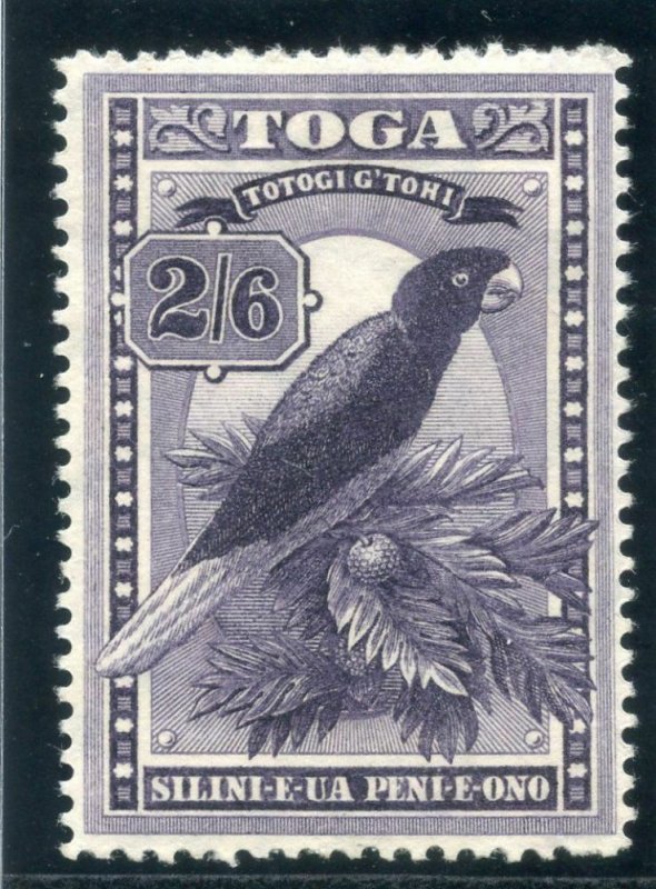 Tonga 1897 QV 2s 6d deep purple (wmk upright) MLH. SG 52. Sc 51.