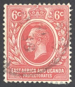 Kenya, Uganda, Tanzania Sc# 3 Used (b) 1921 6c King George V