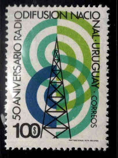 Uruguay Scott 889 Broadcasting stamp