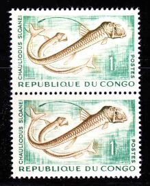 Congo, Peoples Republic,  1fr Sloan’s viperfish  (SC# 97) MNH PAIR