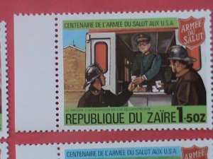 ZAIRE STAMP: 1980-SC#960-7-CENTENARY OF SALVATION ARMY SET OF 8-MNH STAMPS.