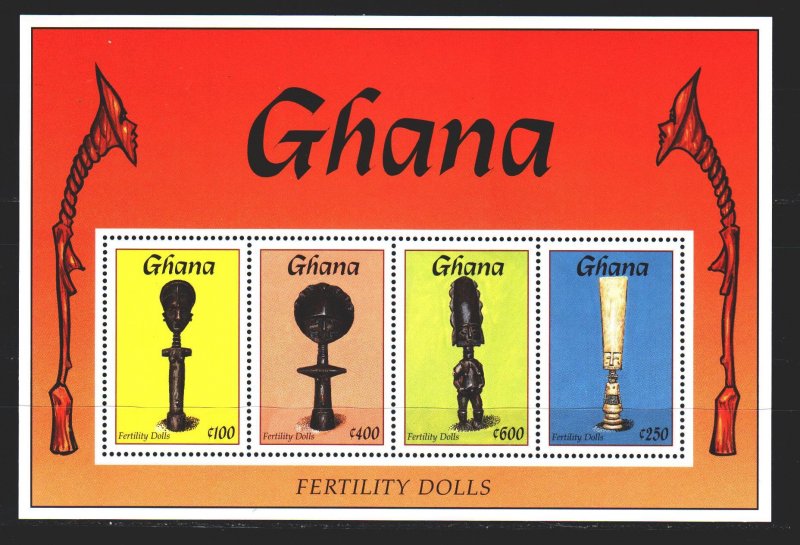 Ghana. 1994. bl265. Ethnography, dolls. MNH.