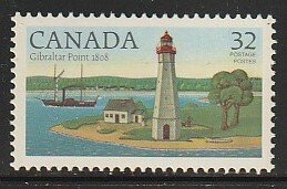 1984 Canada - Sc 1035 - MNH VF - 1 Single - Lighthouses - Gibraltar Point, ON