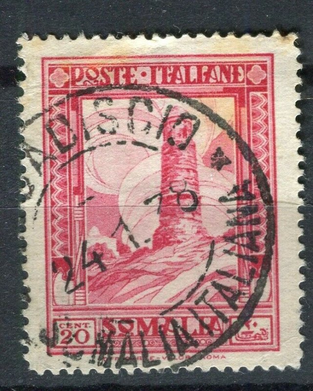 ITALY; SOMALIA 1932 early Pictorial issue fine used 20c. value