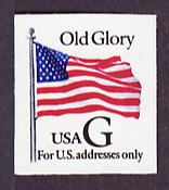 2886 'G' rate Flag, self-adhesive single