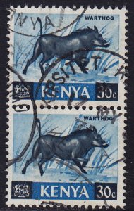 Kenya - 1966 - Scott #24 - used pair - Buffalo