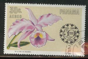 Panama  Scott C345 used  CTO flower airmail