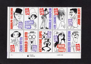 2819-2828 Silent Screen Stars, MNH LL-PB/10