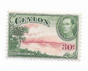 Ceylon #285 MH - Stamp - CAT VALUE $8.00