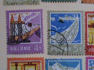 CHINA -STAMPS-1977-R18-SC#1315-28 INDUSTRIAL & AGRICULTURAL CONSTRUCTION , CTO-