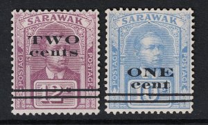 Sarawak SG# 72 & 73 Mint Light Hinged - S20641