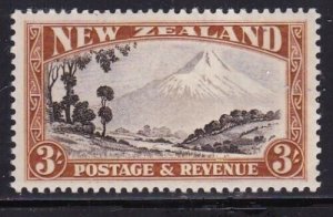 Album Treasures New Zealand Scott # 208 3p Mt Egmont Mint LH