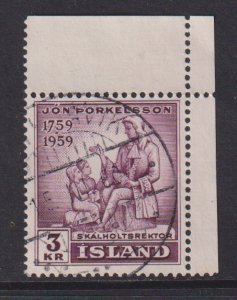 Iceland  #318  used  1959 Thorkelsson 3k