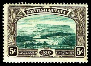 1898 British Guiana #154 Mt. Roraima - OGXLH - VF - CV$57.50 (ESP#3090)