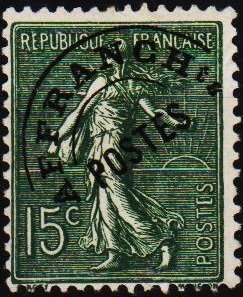 France. Date? 15c(Pre Cancel) Fine Used