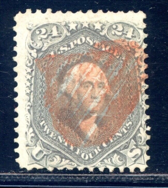 US SCOTT #78 USED W/ PSE CERT FANCY RED CANCEL SCV $400+ (6/26/24 GP)