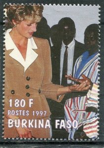 Burkina-Faso 1997 PRINCESS DIANA 1 value Perforated Mint (NH)