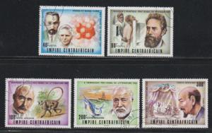 Central African Empire  # 293-94, C 180-182 ~ Complete Set 5 ~ CTO, LHM