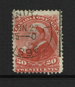 Canada SC# 46 Used - Small Shallow Thin - S15590