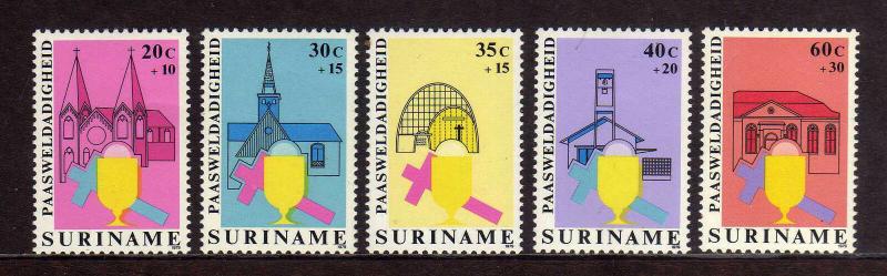 SURINAM/SURINAME 1968 MNH SC.B256/B260 Easter