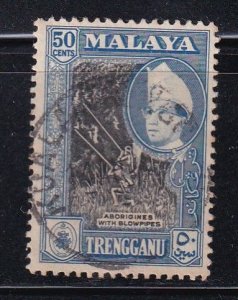 Malaya Trengganu 1957 Sc 82 50c Used