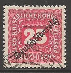 AUSTRIA SGD327 1919 25h CARMINE FINE USED