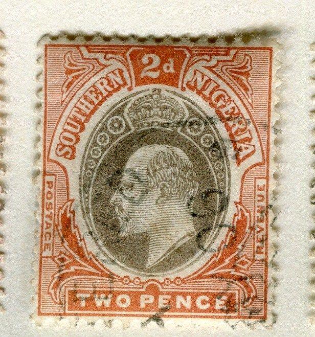 SOUTHERN NIGERIA;   1904 early Ed VII issue fine used 2d. value