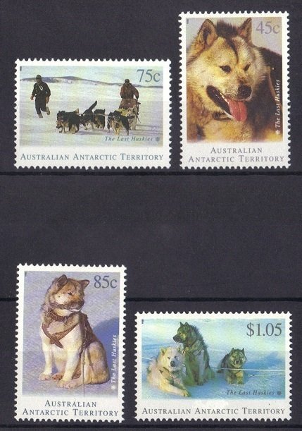 Australian Antarctic Territory #L90-93 1992 MNH dogs  huskies