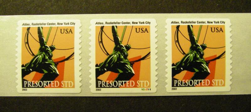 Scott 3770, 10 cent ATLAS, PNC3, #V21211, MNH Beauty