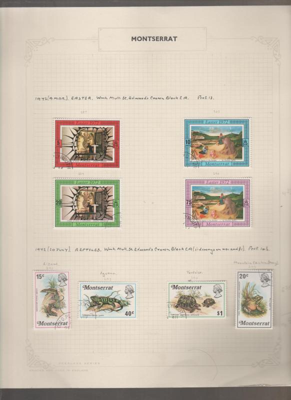 Montserrat Used Stamp Collection