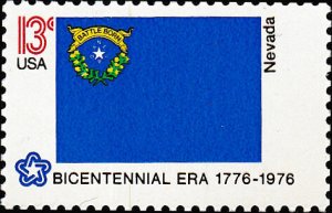 # 1668 MINT NEVER HINGED ( MNH ) STATE FLAG NEVADA