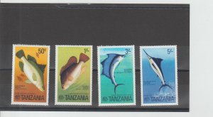 Tanzania  Scott#  66-69  MNH  (1977 Fish)