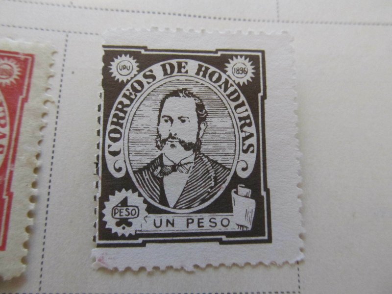 Honduras 1896 1p fine mng stamp A11P12F27