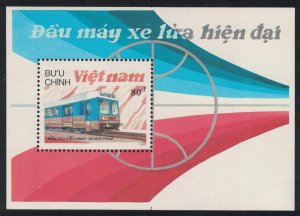 Vietnam Railway Locomotives MS 1988 MNH SC#1900 SG#MS1273 MI#Block 65