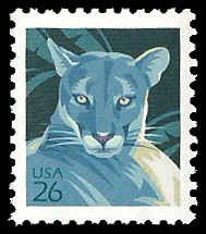 PCBstamps   US #4137 26c Wildlife-Florida Panther, MNH, (27)